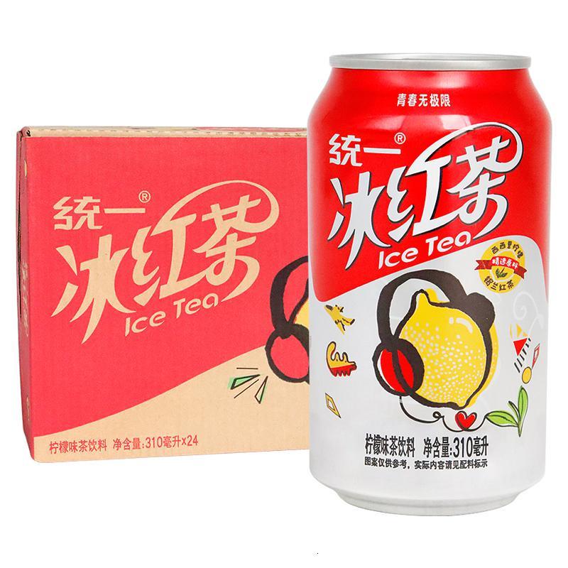 统一 冰红茶 罐装柠檬红茶饮料 310ml*24罐 整箱装