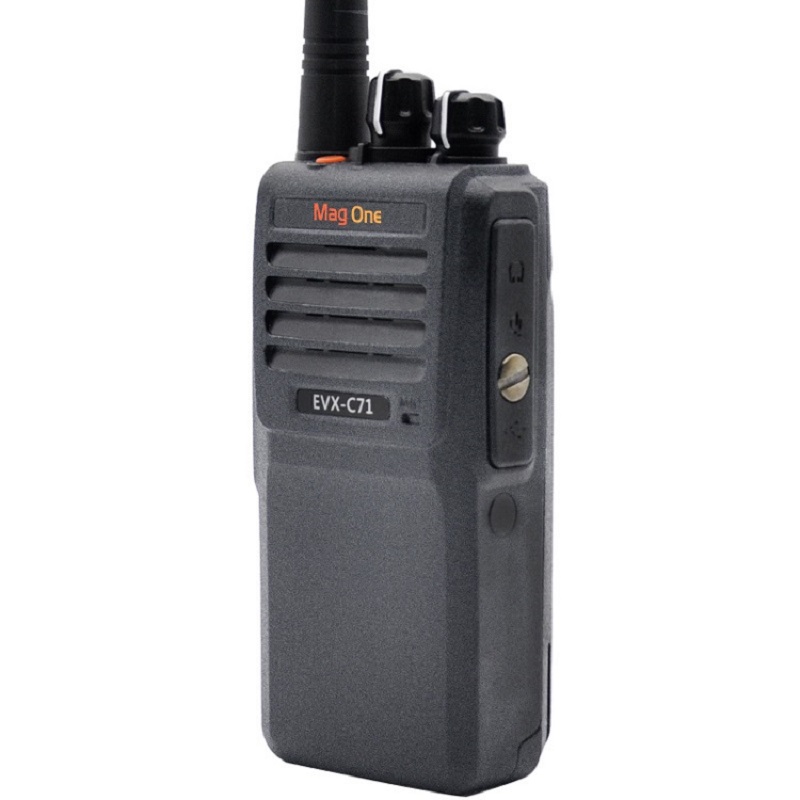 摩托罗拉(MOTOROLA)EVX-C71-G6-4数字便携式对讲机 2300毫安电池 IP55级防水防尘语音信道播报