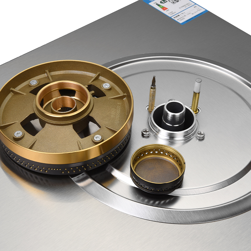 2953不锈钢面板燃气灶双头灶台式嵌入式天然气灶具节能环保JZT-G8333高清大图