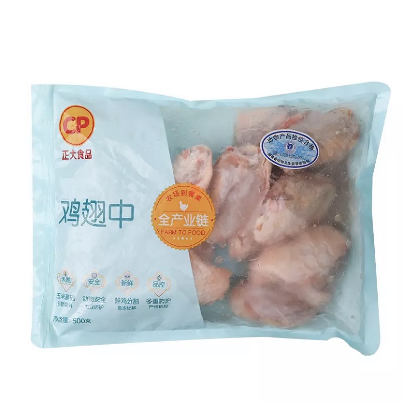 正大袋装鸡翅中500g