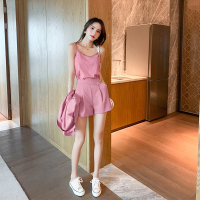艳如飞夏装学院风职业装小西装短裤三件套装港味复古气质西服时尚女夏潮套装