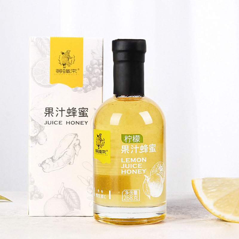 HT 等蜂来柠檬果汁蜂蜜268g/瓶