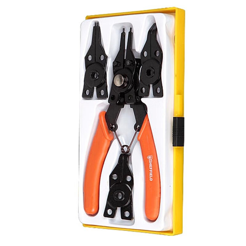 钢盾(SHEFFIELD) S047001 5件套卡簧钳【家用】