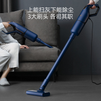 德尔玛吸尘器DX1000家用小型手持式强力大吸力除螨猫毛地毯吸尘机