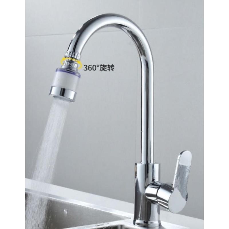 水龙头过滤器万能通用防溅花洒厨房水嘴家居用品净水器家用--3个净水器+5个原装过滤芯- -净水+过滤【自来水秒变干净】