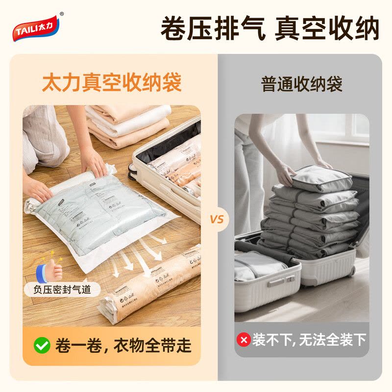 太力维纳斯系列 免抽气手卷旅行款收纳袋6件套AY834 AY838图片