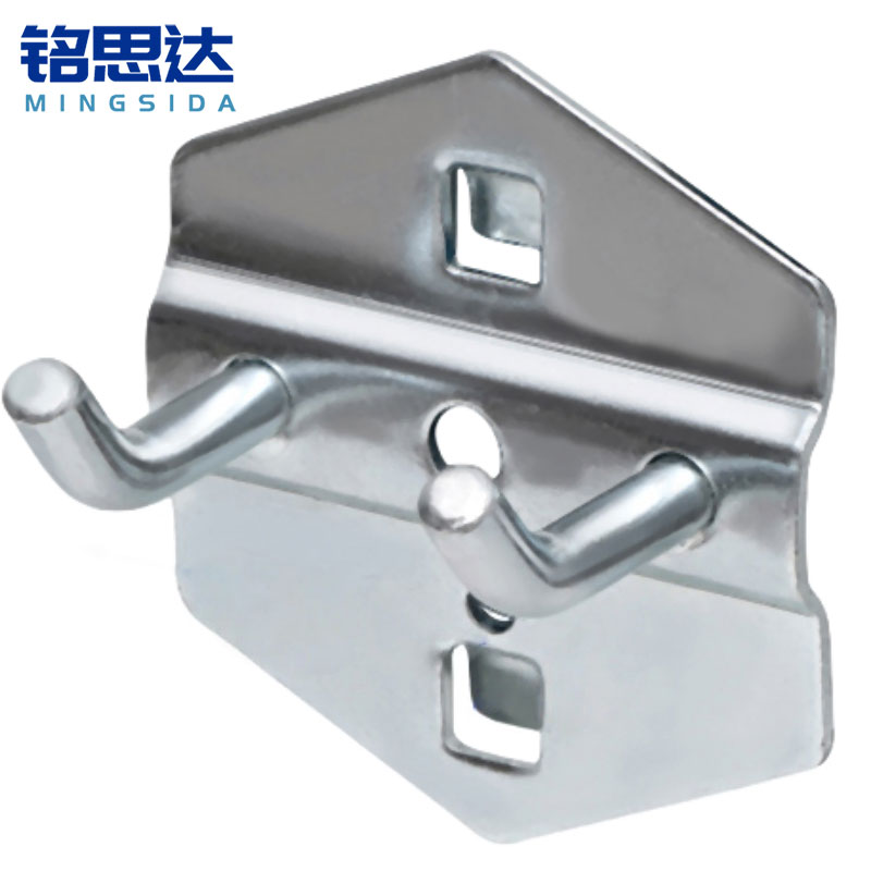 铭思达洞洞板挂钩双钩25mm(10个装)组高清大图