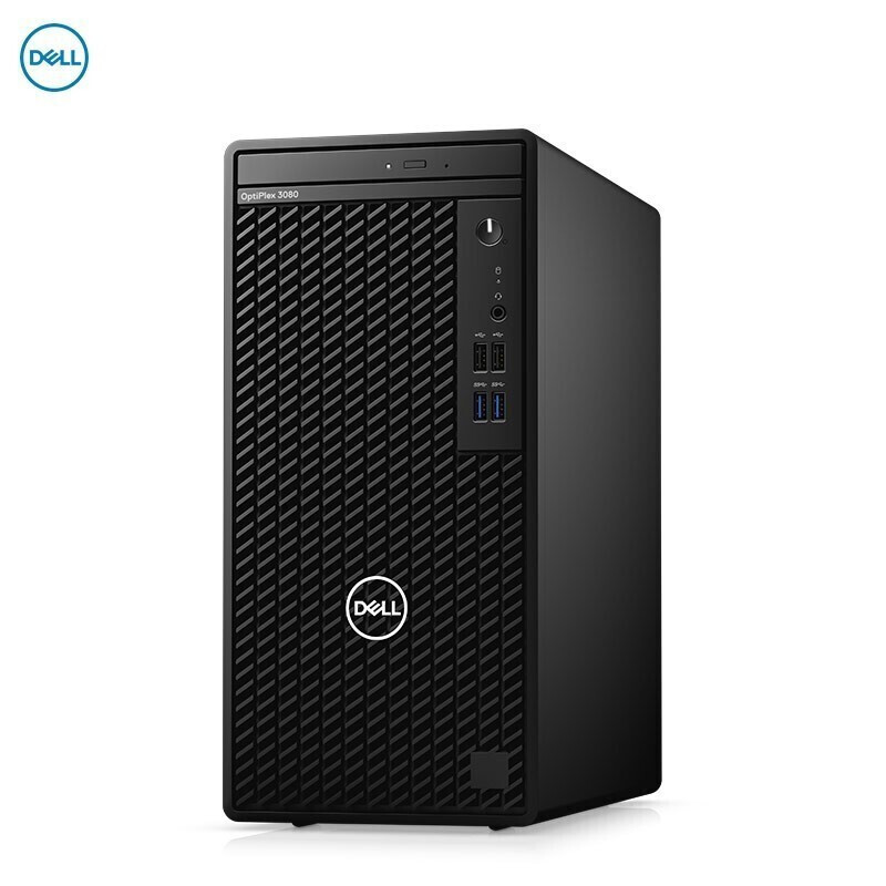 戴尔(DELL)OptiPlex 3080MT台式办公电脑i5-10500/16G/256G+2T/集显/P2419H