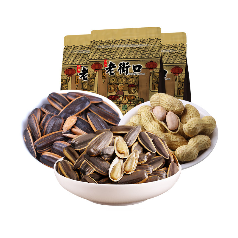 老街口瓜子花生焦糖味五香蒜香奶香坚果炒货批发年货零食品