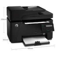 惠普（HP）LaserJet Pro MFP M128fn黑白激光一体机打印机一体机（打印 复印 扫描 传真） 学生打印作业打印