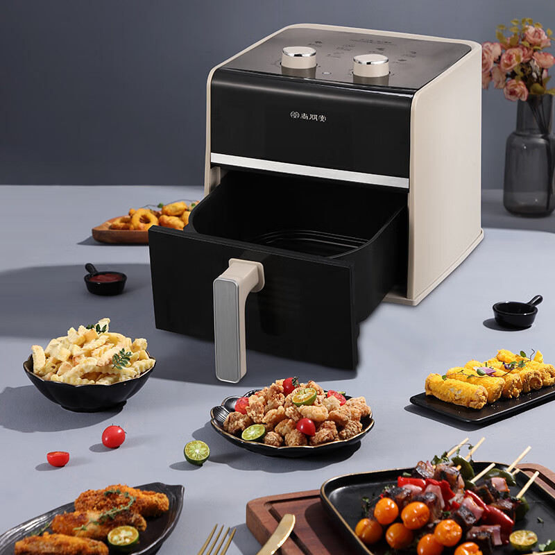 尚朋堂 空气炸锅 SPT-KZ0412A-D03榛果灰(彩邮)高清大图