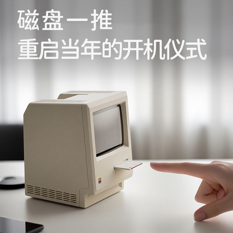 THREEKEY热卖麦克小闹钟桌面摆件卧室床头实用有意义桌面闹钟高清大图