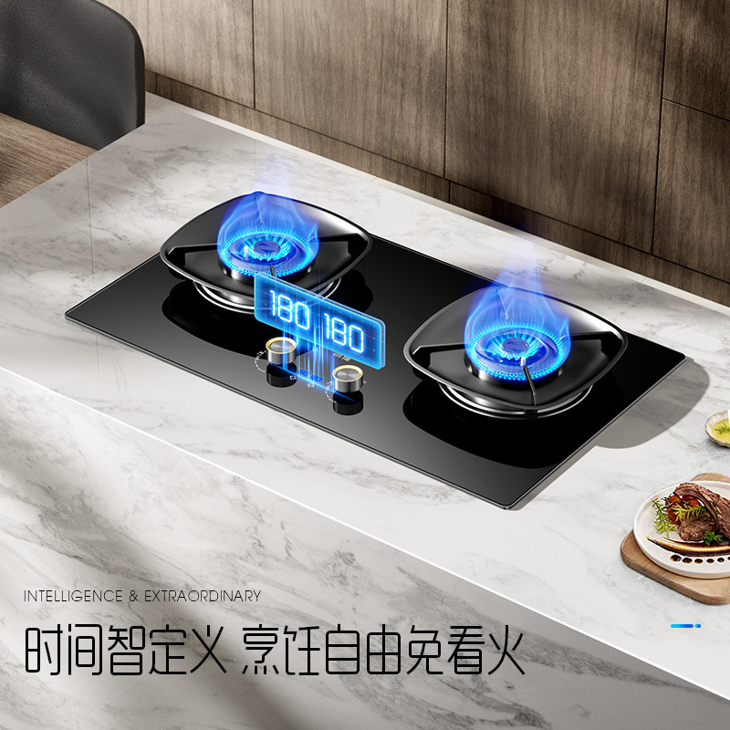 创维(Skyworth)Z215B液化气 双灶定时5.0KW聚能猛火爆炒 台式/嵌入式两用家用炉具