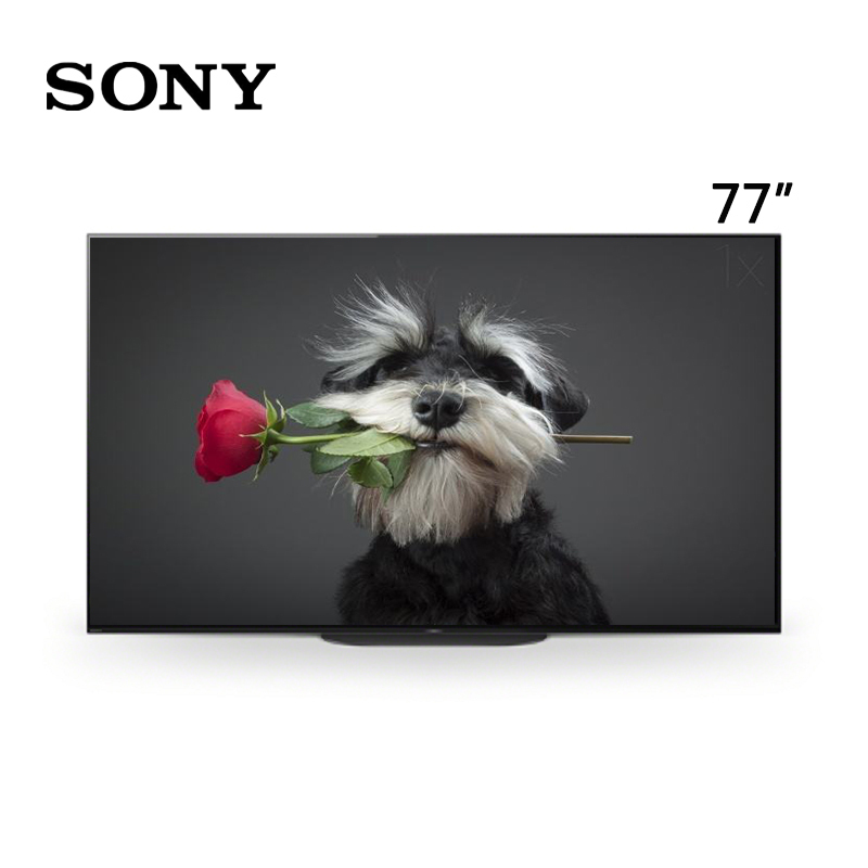 索尼(SONY)KD-77A9G 77英寸 OLED X1旗舰芯片 AI智能语音 杜比全景声及视界 液晶电视高清大图