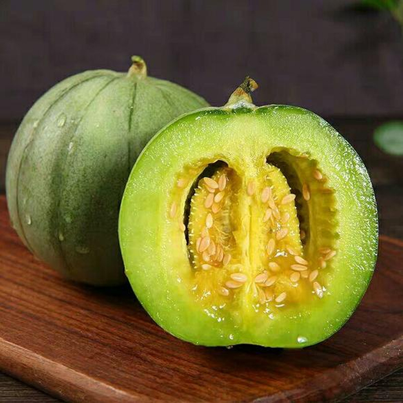 [苏鲜生]新鲜绿宝甜瓜 净重4.5斤高清大图