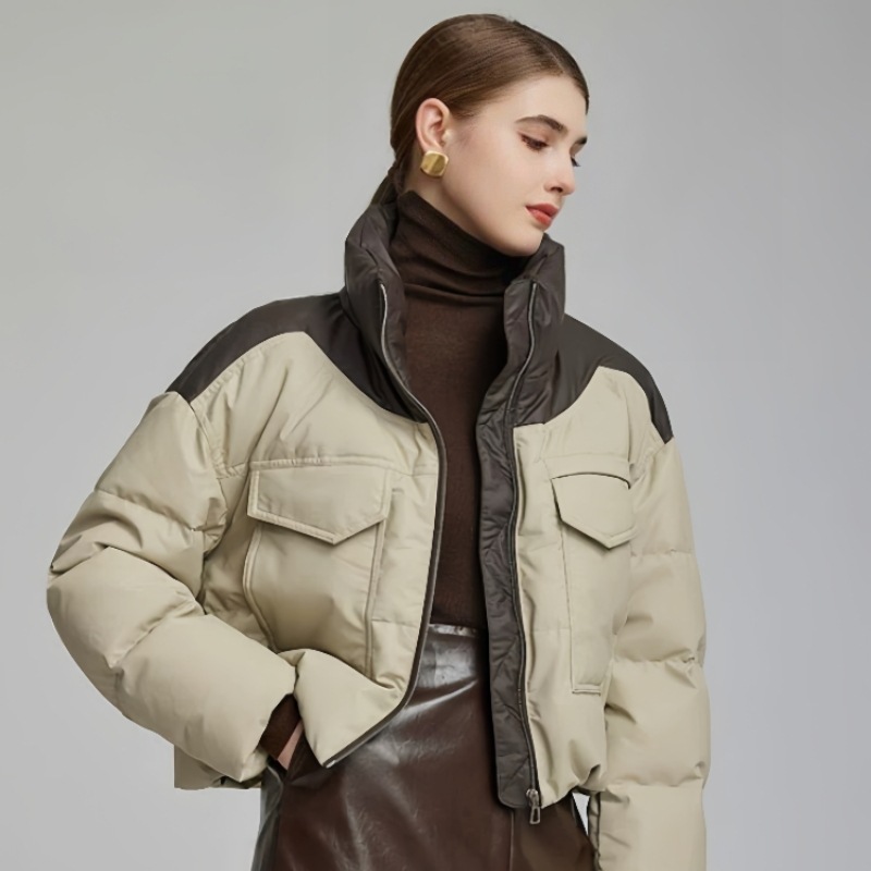 2025年新款棉服女冬短款宽松皮衣潮流外套小个子韩版棉袄时尚棉袄高清大图