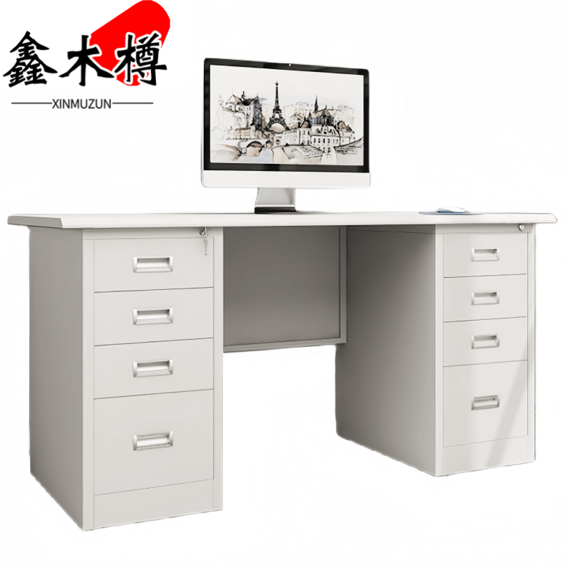 鑫木樽办公桌1200*600*740mm张高清大图