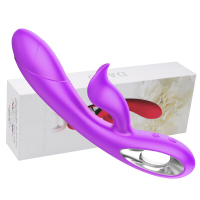 久爱 按摩震动棒AV棒充电 女用自慰器电动双震 夫妻刺激高潮成人情趣性用品 达罗紫色