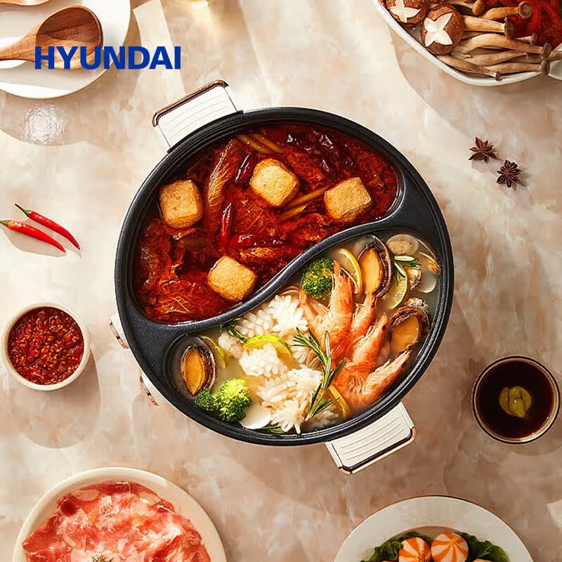 HYUNDAI独立双控鸳鸯火锅MHG5001高清大图