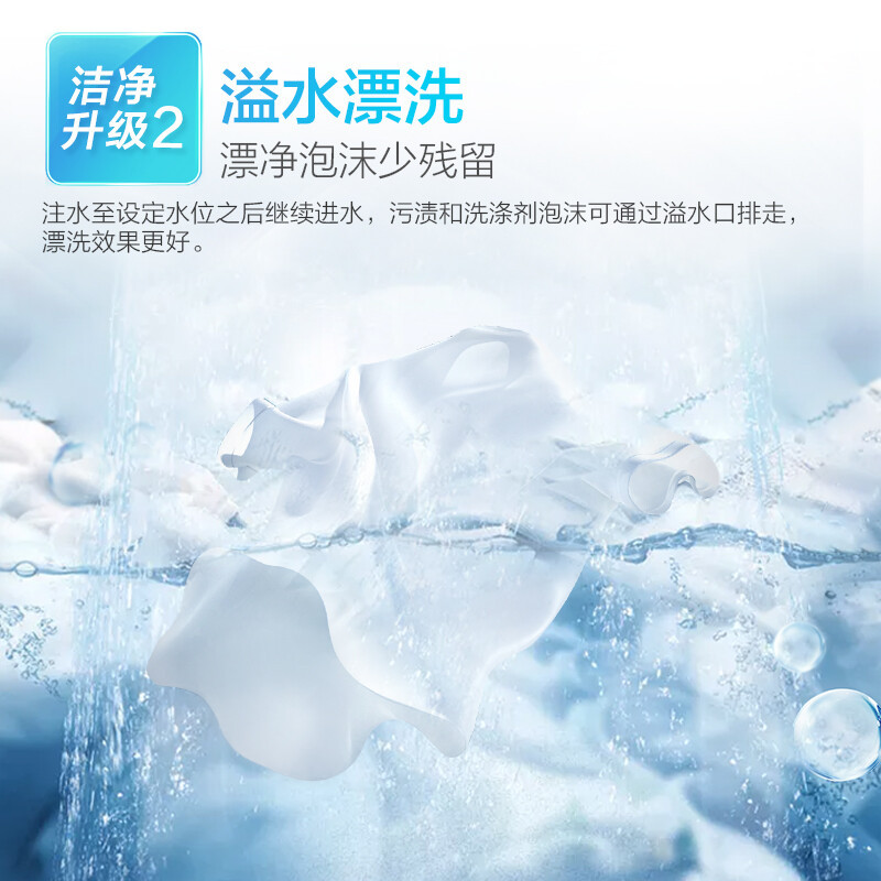 海尔(Haier)洗衣机半自动双缸家用10公斤大容量简易操作洗大件更轻松双电机节能省水省电XPB100-729S高清大图