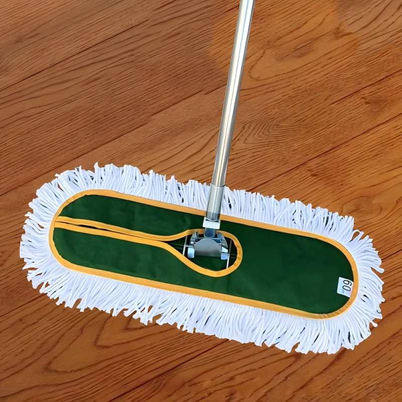 礼千初 拖把平拖尘推宽头地拖平板棉线拧水拖把 全套加厚帆布夹子款 40CM