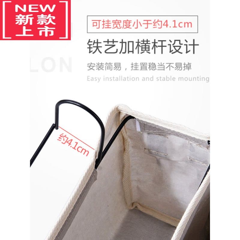 可莉允床头收纳挂袋宿舍衣柜床边挂式收纳多功能学生书桌挂篮布艺储物袋图片