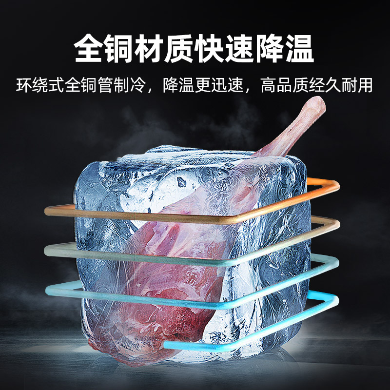 星星KD-1271GT4商用冰柜四门 六门立式冰箱冷藏冷冻保鲜厨房展示柜玻璃门后厨冷柜高清大图