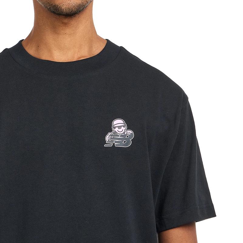 新百伦(New Balance)NewBalance联名款休闲潮牌纯棉圆领彩印男士高清大图