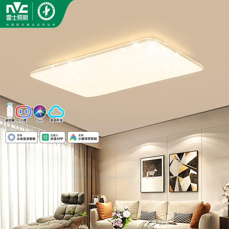 雷士照明NVC [满天星]语音智能遥控吸顶灯客厅灯卧室灯吊灯灯具浪漫满天星现代简约灯具客厅吸顶灯高清大图