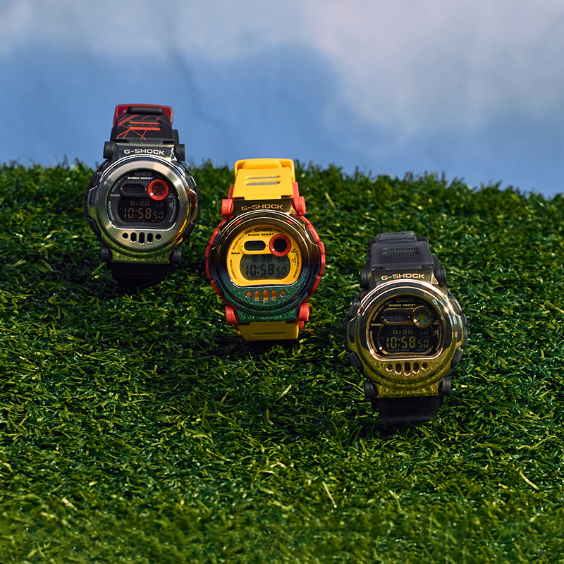 卡西欧手表 G-SHOCK 经典复刻 配备可拆卸表圈 防水防震运动男表G-B001MVA-1PR高清大图