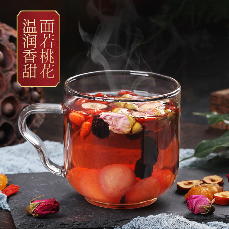 红枣桂圆枸杞茶玫瑰桑葚干花茶组合