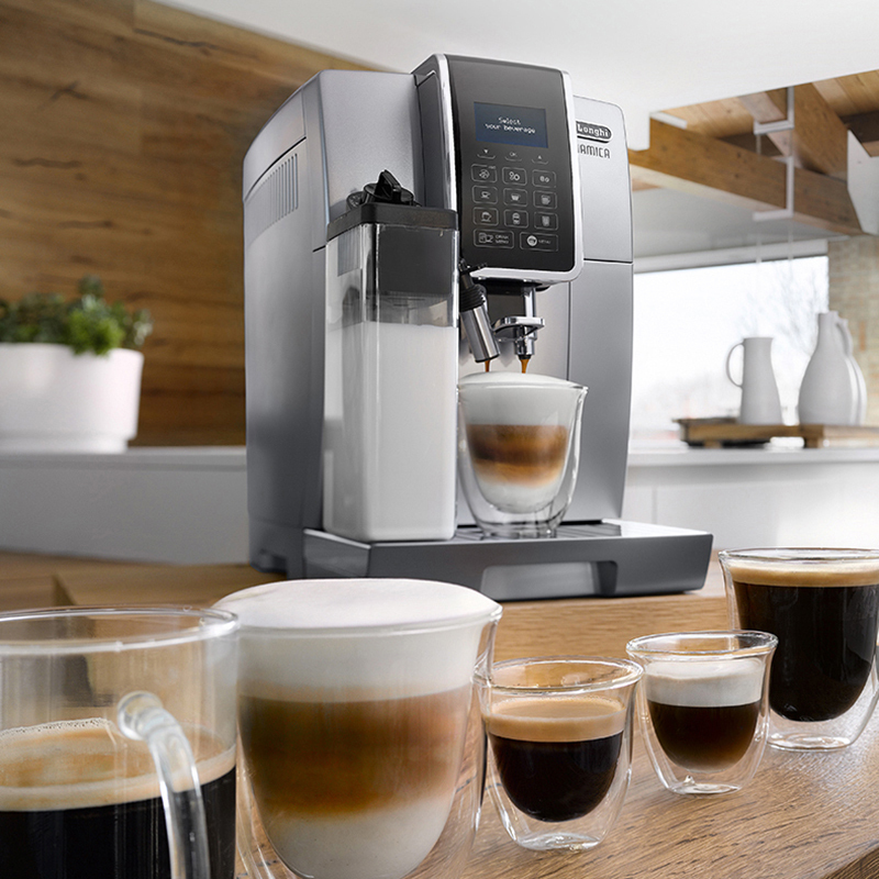 s 全自动进口咖啡机卡布奇诺 中文显示界面(购买附赠德龙新款水壶*1)