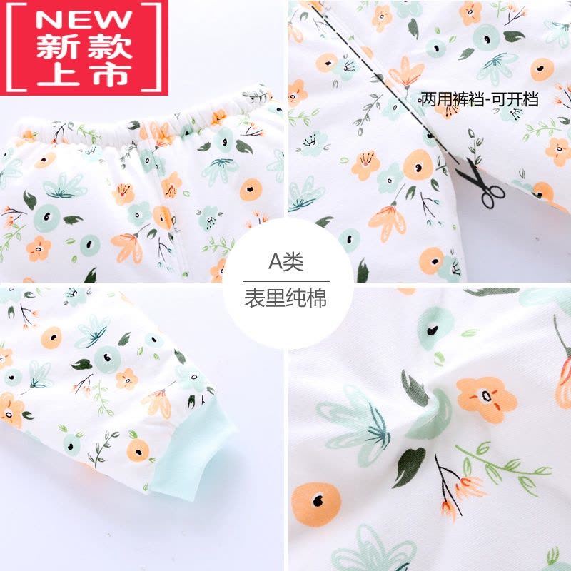 可莉允宝宝加厚小棉裤冬装婴幼儿裤子秋冬季男女童薄夹棉内胆保暖裤图片