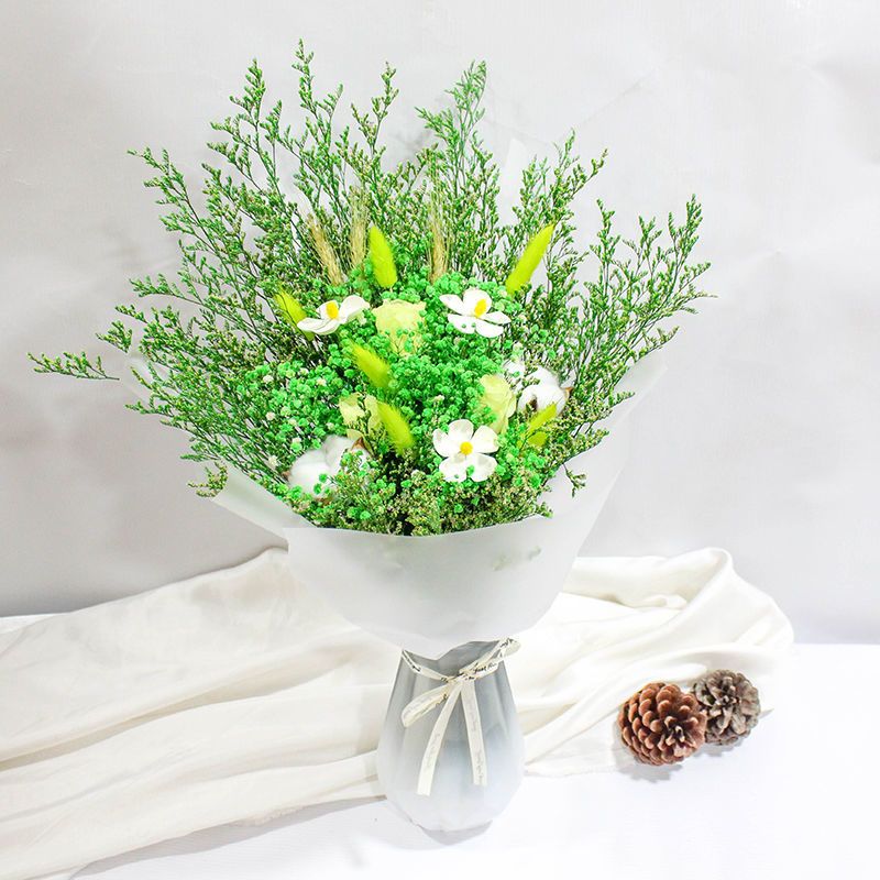 [云南七彩花坊]云南新品干花永生花束家居装饰花瓶摆件玫瑰花 紫寒(紫色) 不带花瓶