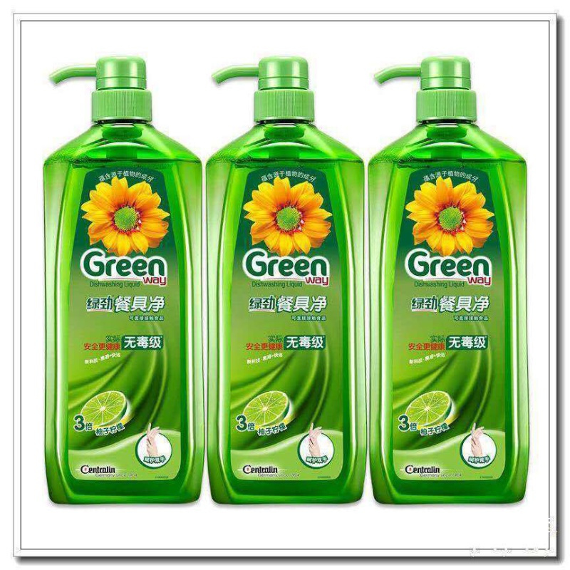绿劲洗洁精128kg柚子金桔味餐具净不伤手大瓶装1瓶绿劲