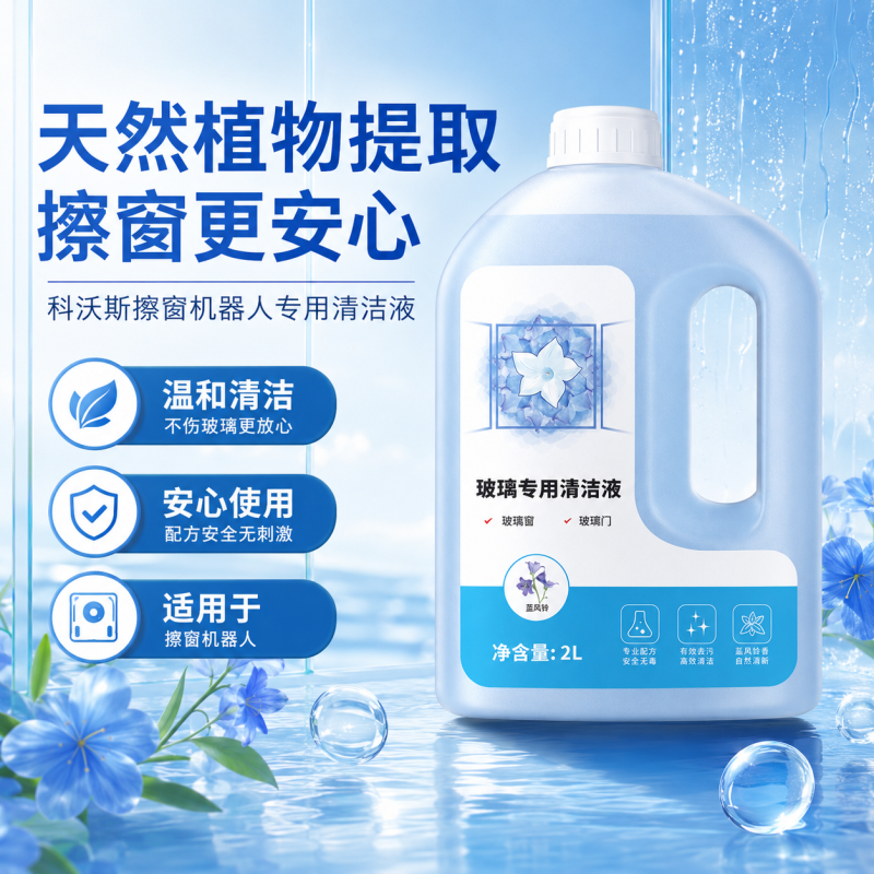 适配科沃斯窗宝配件擦窗机器人W1/W2/W1S Pro/MINI玻璃清洁液2L*2高清大图