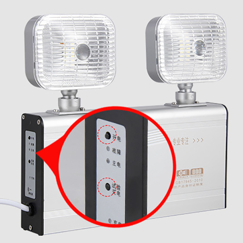 西瑞思 LED全铝高亮双头灯 消防应急灯XRS-YJPD 应急8小时/个高清大图
