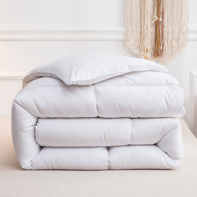 jhlongess秋冬季羽丝绒被芯蓬松加厚保暖被子视频