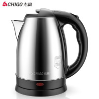 志高(CHIGO)电水壶食品级304不锈钢1.8L电热水壶1500W家用烧水壶宿舍开水壶办公室ZD18A-708银色