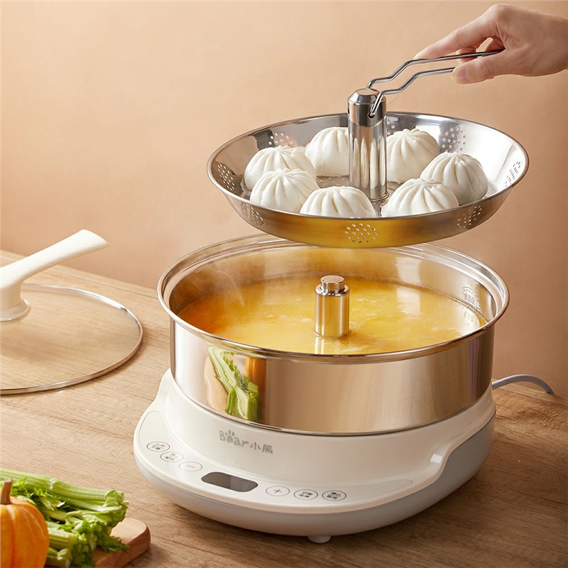 小熊(bear)智能全自动升降火锅家用电动多功能电煮锅大容量涮锅电火