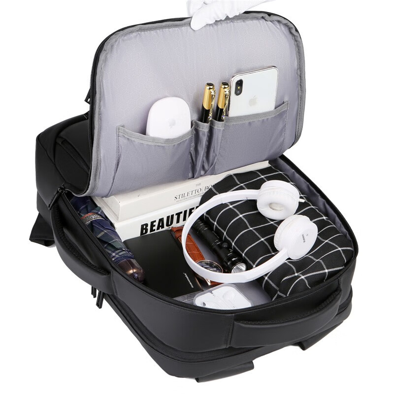 三极户外(Tri-Polar)TP2037商务双肩包男女多功能旅行背包电脑包防水学生书包高清大图