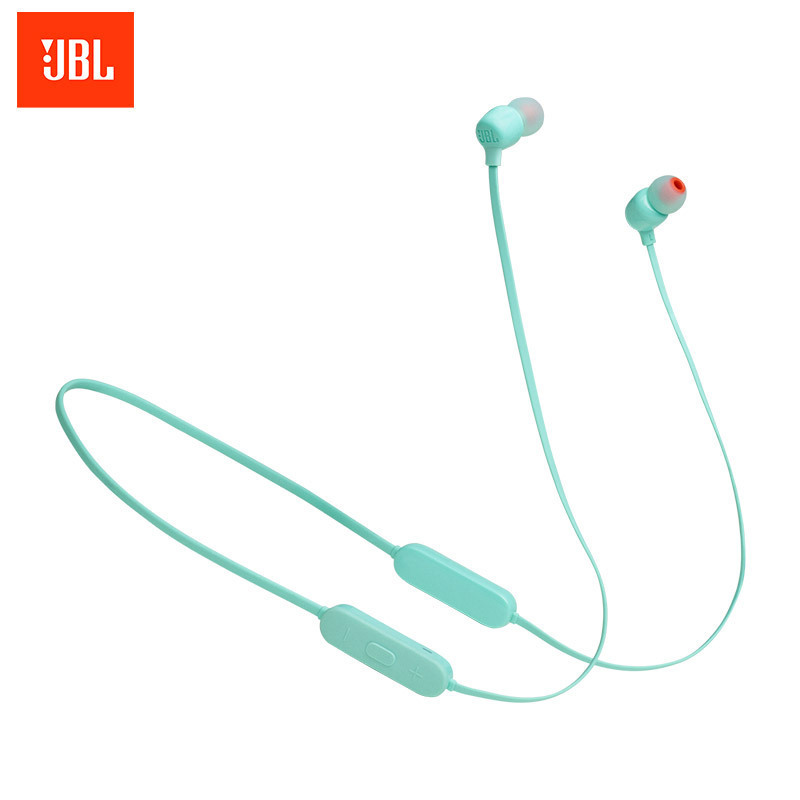 JBL T125BT无线蓝牙耳机颈挂式耳机入耳线控通话耳机HiFi重低音红色