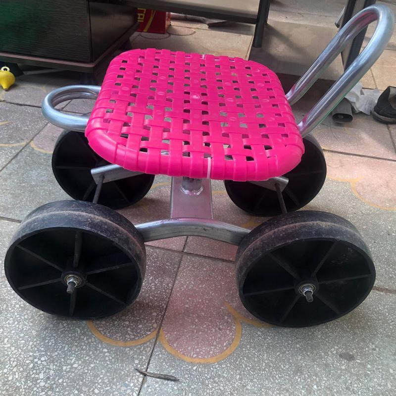 大棚懒汉车移动懒人凳种植采摘车农活旋转升降座椅田间工作专用凳黑色