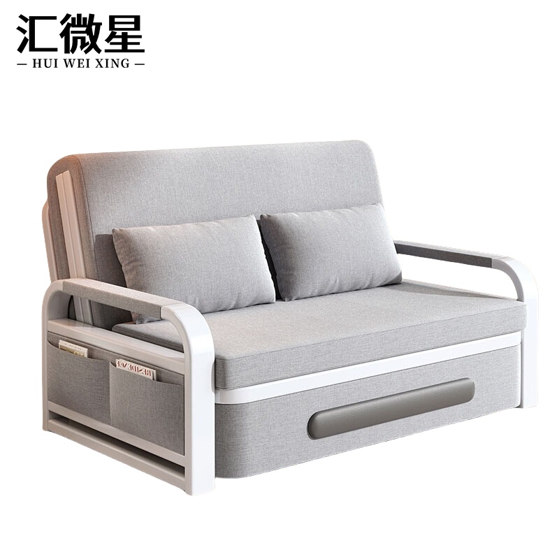 汇微星沙发床 浅灰色 沙发床1.28米1280*1920*850mm张
