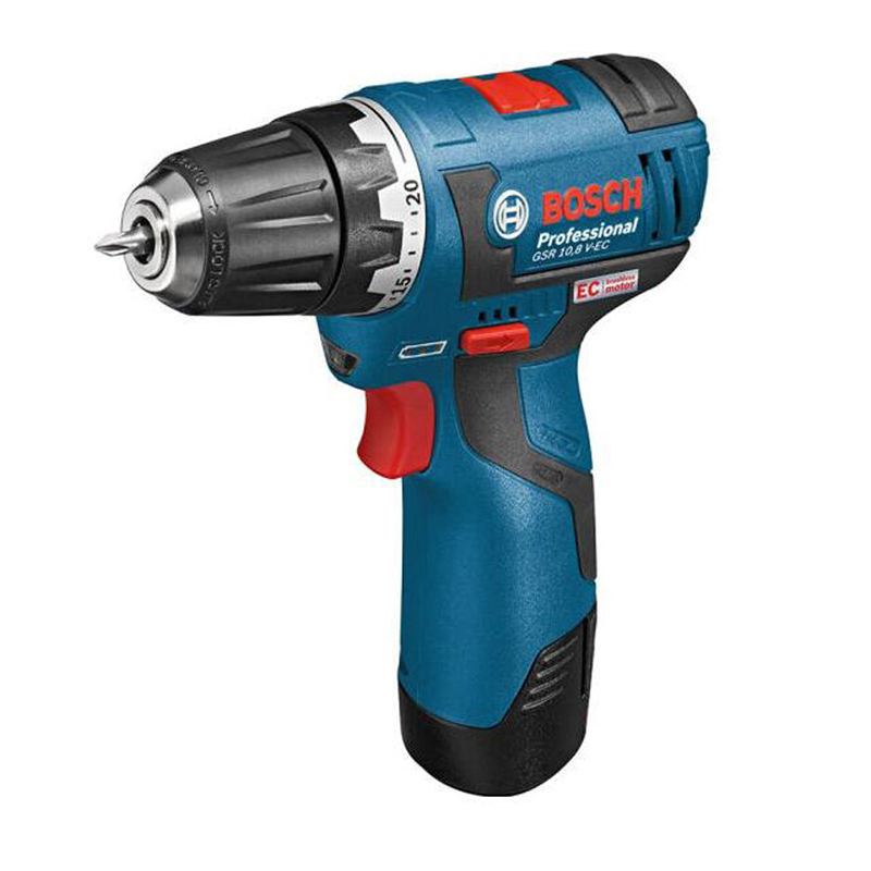 工具库 博世BOSCH 锂电充电式电钻/起子机 配2电1充12V/2.0Ah GSR12V-EC