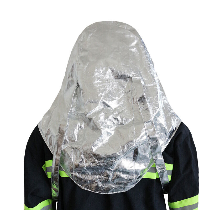 谋福铝箔隔热头罩热辐射1000度防火防飞溅消防隔热帽