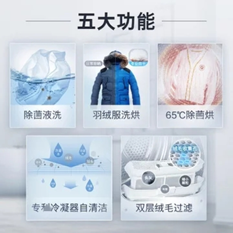 博世BOSCH 洗烘套装10公斤全自动变频滚筒洗衣机 9公斤原装进口热泵烘干机WAP282602W+WTW875601W高清大图