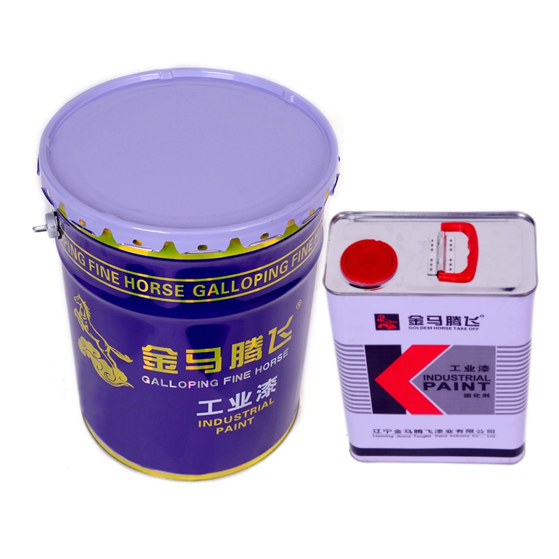 金马腾飞 聚氨酯面漆+固化剂 142蓝22kg/组高清大图