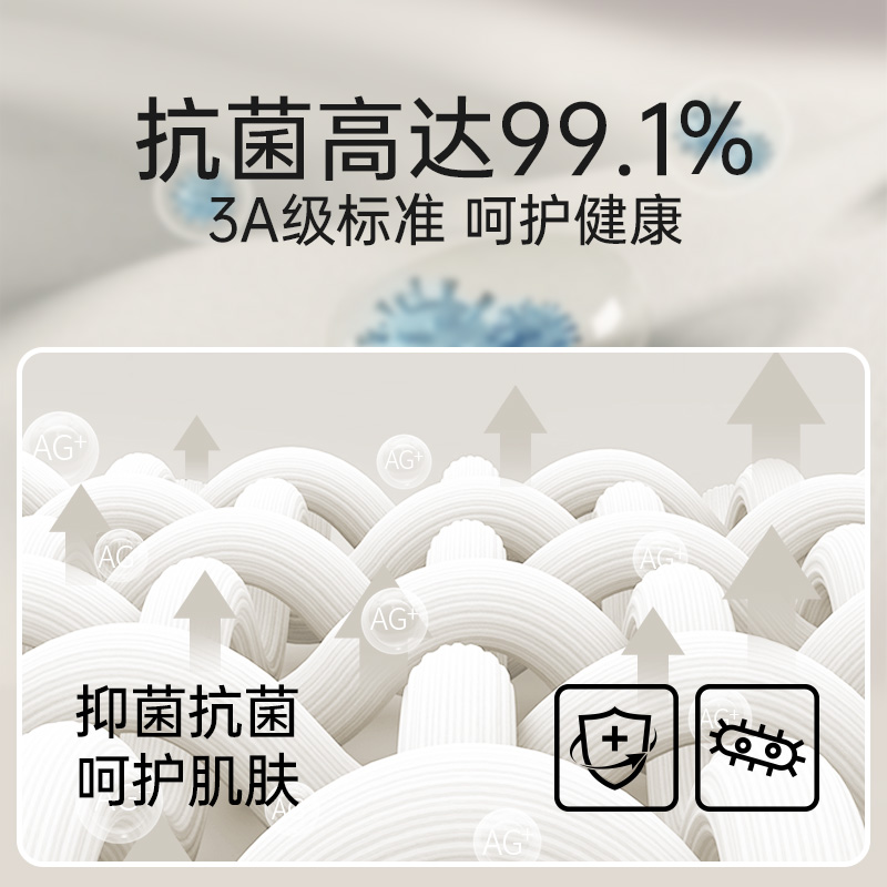 恒源祥秋衣女士纯棉保暖内衣薄款单件上衣内穿打底全棉毛衫秋冬季高清大图