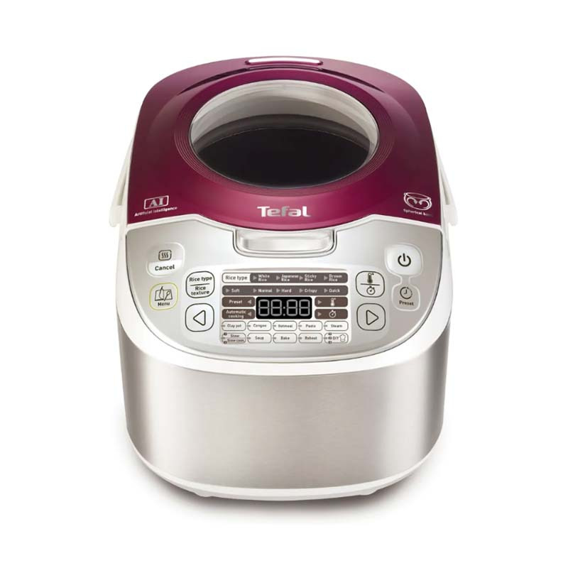 tefalrk8045电饭煲银及红色视频